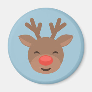 Julrener Rudolf på Light Blue Magnet
