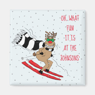 Julrener Skiing Magnet