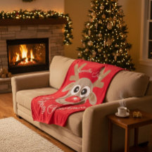 Julrener-Tecknaden Namngiven Red Script