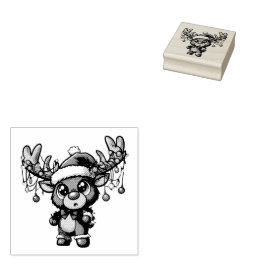 Julrener Wood Art Frimärke Stämpel