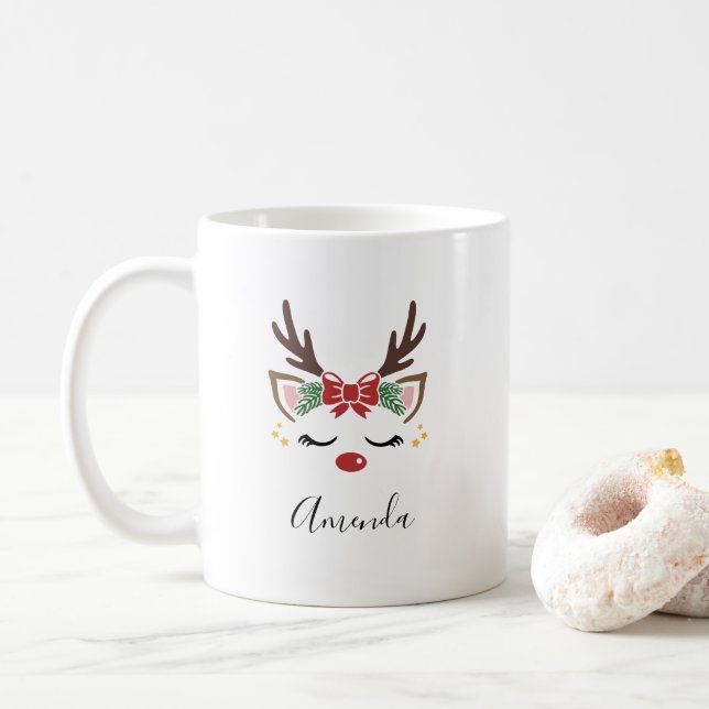 Julrengåva från mugg till henne (Med munk)