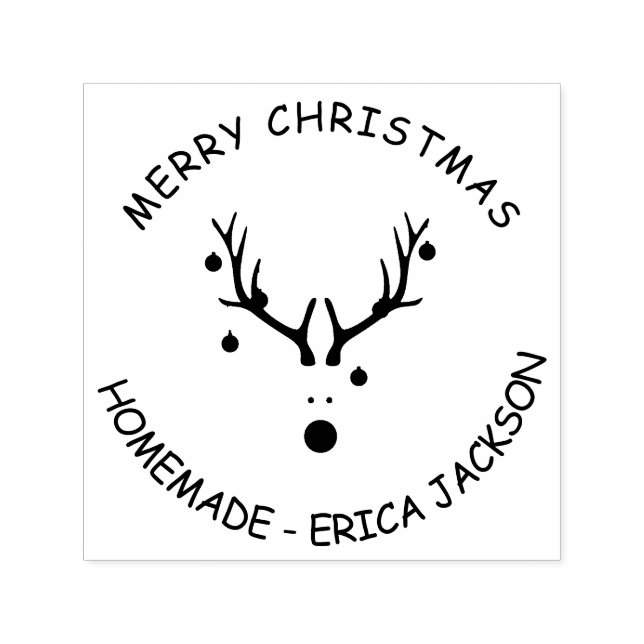 Julrenhemmet namn självfärgande stämpel (Design)