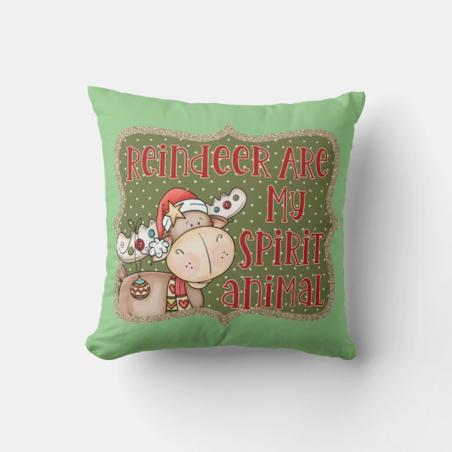 Julrenren Hemdekan Kudde (Framsida)