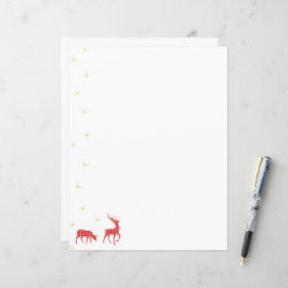 Julrenren Red Grönt Twill Play Mönster