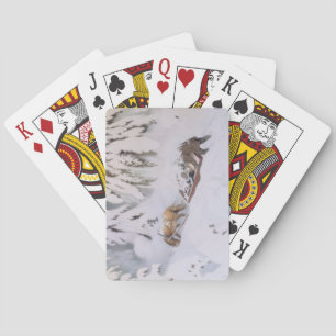 Julresa genom Snö (av Kittelsen) Casinokort