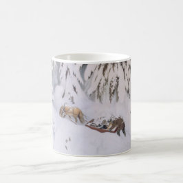 Julresa genom Snö (av Kittelsen) Kaffemugg