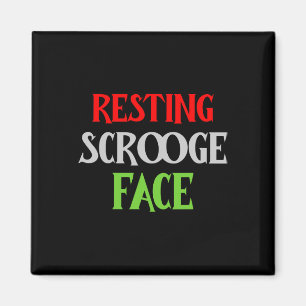 Julrestaurering Scrooge Ansikte Funny Manar Kvinno Magnet