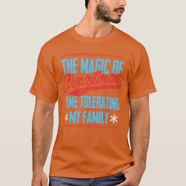 Julretro-vintage T Shirt (Framsida)