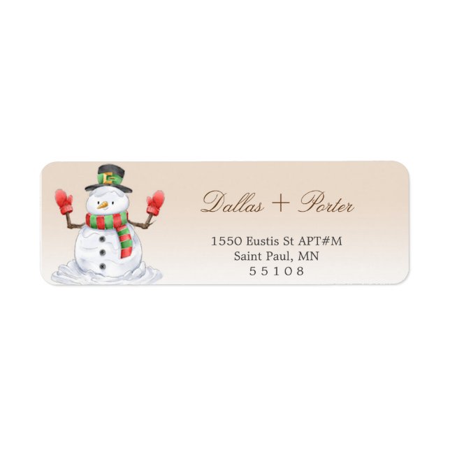 JulReturetiketter Returadress Etikett (Framsidan)