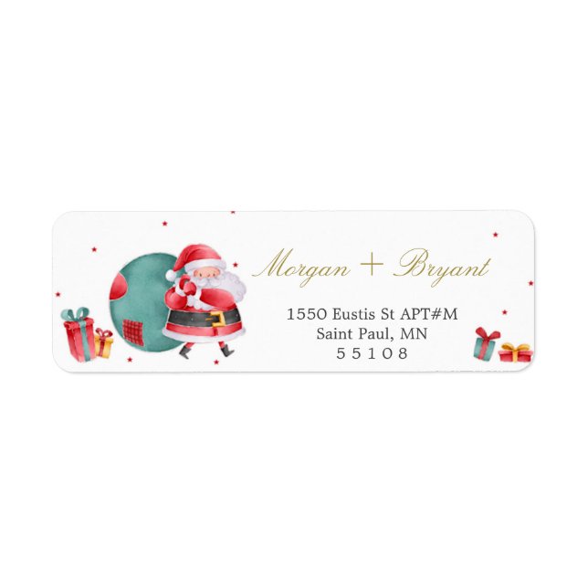 JulReturetiketter Returadress Etikett (Framsidan)