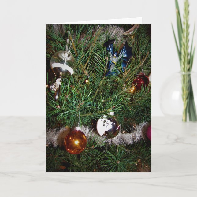 "Julriddaren" Julkort Kort (Framsida)