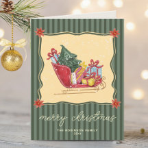 Julritt Jul Gröna Ränder Icke Foto