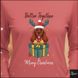 Julröd Cocker Spaniel-gåva grafik T Shirt