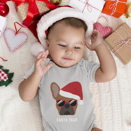 Julröd Fawn Fransk Bulldog Babydräkt T Shirt