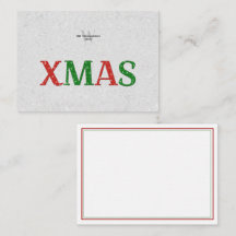 Julröd Grön Strassfamilj Personlig