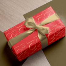 Julröd guld-typografi Peace Kärlek Joy