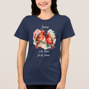 Julröd Kardinal Jesus Anledning Till Säsongen T Shirt