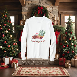 Julröd lastbil t shirt