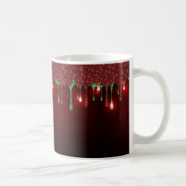 JULRÖD MED RÖTT HELGDROPPSMÖNSTER KAFFEMUGG