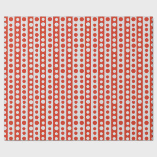 Julröd och vit prickig presentpapper