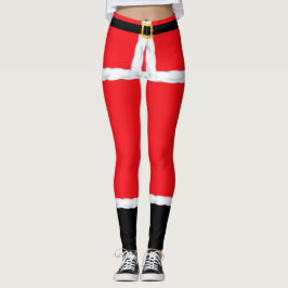 Julröda älvor Santa Claus leggingar Leggings