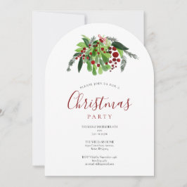 Julröda Bär Högtidsfest Båge Inbjudningar