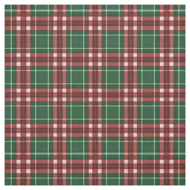 Julröda Gröna Jul Plaid Tartan Rutig Tyg (Provkarta)
