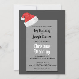 Julröda tomtelubben julbröllop meddelande