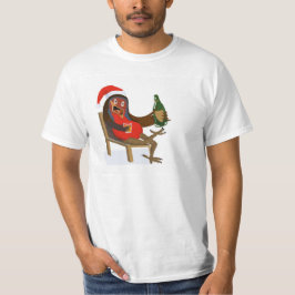 Julröding slappnar av t shirt