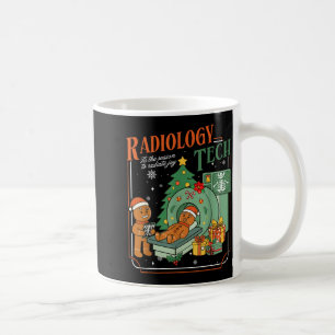 Julröntgentekniker Rollig Gingerbread Man Rad Kaffemugg