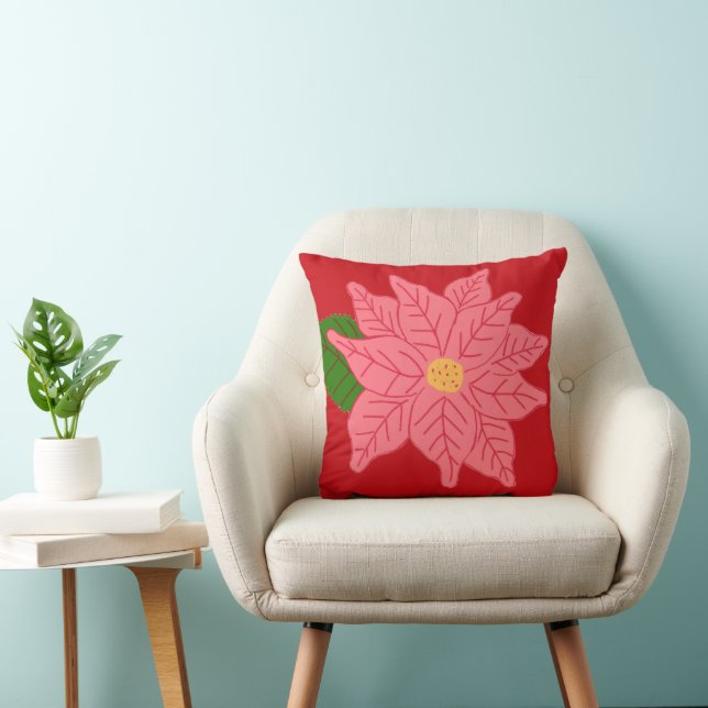 Julros poinsettia kudde (Stol)