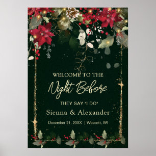 Julros välkomstskylt till natten före bröllopet poster
