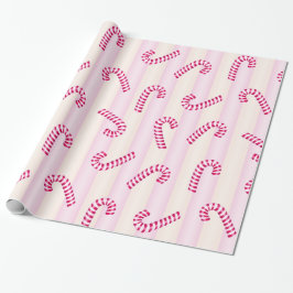 JulRosa Candycanes Mönster Presentpapper