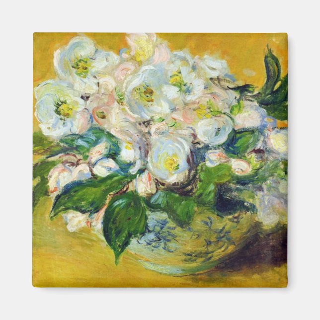 Julrosor (av Claude Monet) Magnet (Framsidan)