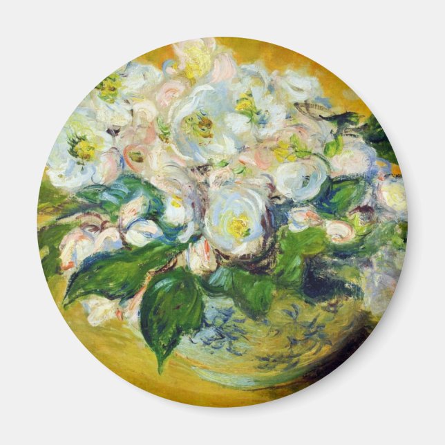 Julrosor (av Claude Monet) Magnet (Framsidan)