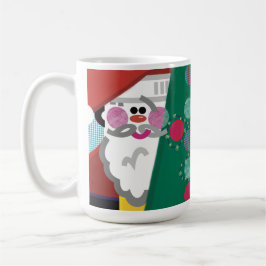 Julrosor runt Abstrakten Modern Art Mugg