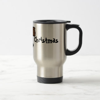 Julrostfritt ståltravel mug resemugg