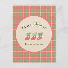 Julrött-baserat Play Helg Vykort