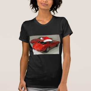 Julrött Corvette Classic Split Window T Shirt