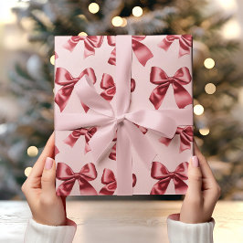 Julrött fack på Rosans bakgrund Presentpapper
