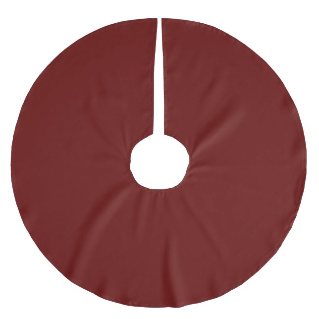 Julrött, fast rött, djupt rött, vanligt rött julgransmatta borstad polyester (Framsidan)