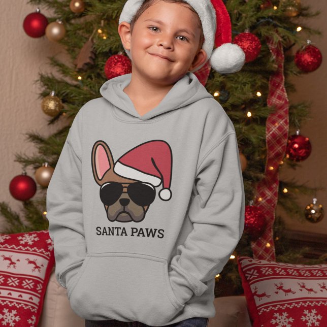 Julrött Fransk Bulldog T Shirt (Skapare uppladdad)