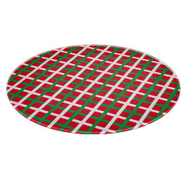 Julrött grönt vit fyrkant mönster helgdag