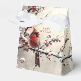 Julrött kardinal Helgdag Gift Box Presentaskar