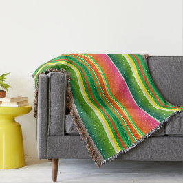 Julrött konstnärligt kreativ i grönt har strukits filt