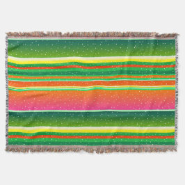 Julrött konstnärligt kreativ i grönt har strukits filt