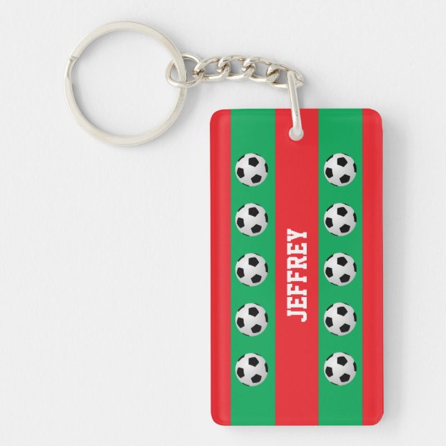 Julrött och Grönt, Fotboll, spelare, Namn Nyckelring (Framsidan)