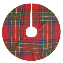 Julrött och Grönt Play Träd Skirt Julgransmatta Borstad Polyester