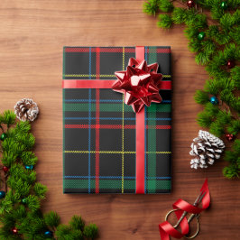 Julrött och Grönt Tartan Presentpapper