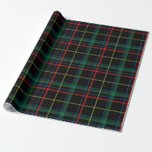 Julrött och Grönt Tartan